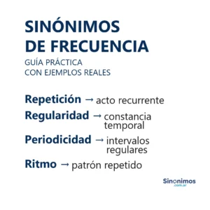 Sinónimos de frecuencia con explicaciones simples